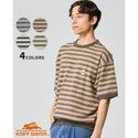 KRIFF MAYER ( クリフメイヤー ) チルタイムボーダースウェットT | MENS | 2547807 | メンズ | ボーダー | 半袖 | シャツ | カジュアル | ワンポイント | 半袖Tシャツ | キャンプ | お出かけ | アウトドア | くりふめいやー