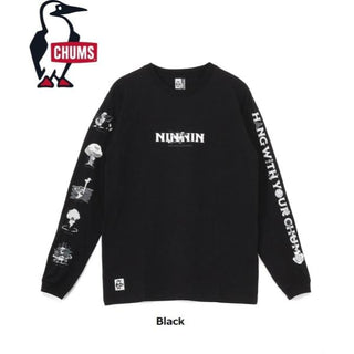 CHUMS ( チャムス ) ザニンジャブラッシュドロングスリーブTシャツ | ロンT | ロングTシャツ | 長袖 | トップス | ウェア | ロングスリーブTシャツ | 忍者 | モチーフ | アウトドア | CH01-2662 | ちゃむす