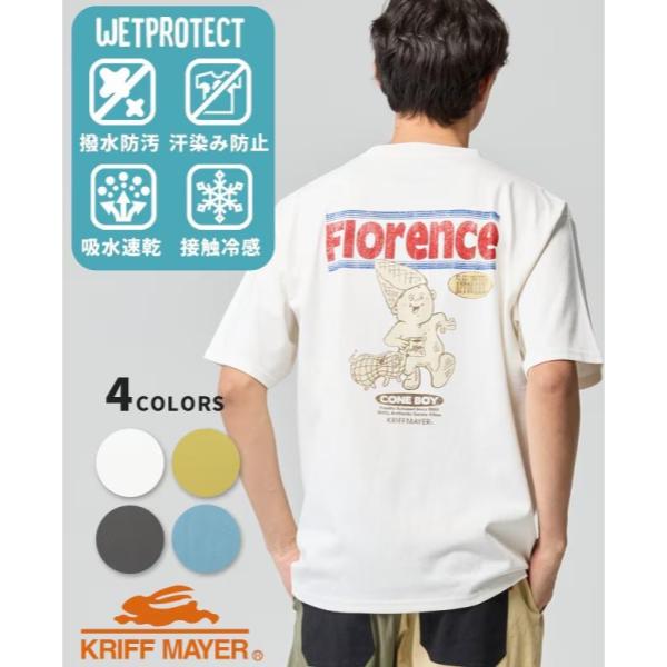 KRIFF MAYER ( クリフメイヤー ) ウェットプロテクトT ( 散歩 ) MENS | 2547806 | メンズ | 半袖 | Tシャツ | アパレル | トップス | 夏服 | 接触冷感 | 吸水 | 軽撥水 | レディース | くりふめいやー | 涼しい | カジュアル