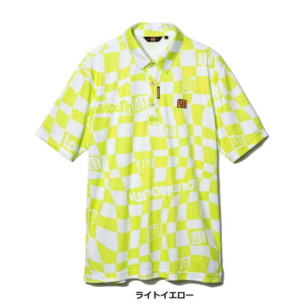 【 SALE 】 LOUDMOUTH ( ラウドマウス ) メンズ フリージングスキン 半袖シャツ ライトイエロー Formu Loud | 半袖 | ウェア | ゴルフ | 派手 | 黄色 | 吸汗速乾 | UV | 接触冷感 | 遮熱 | ひんやり | らうどまうす