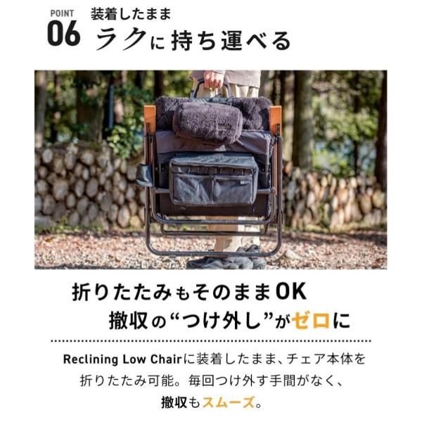 WAQ ( ワック ) リクライニングローチェア用 電熱ヒートカバー | 温度3段階 | モバイルバッテリー対応 | 防寒 | 冬 | あったか | アウトドア | アウトドアチェア | キャンプ | レジャー | 冷え性対策 | 寒さ対策