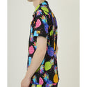 【 SALE 】LOUDMOUTH ( ラウドマウス ) 開襟シャツ ストレッチサッカー素材 エレクトリックパイナップルズ | UVカット | ストレッチ | 接触冷感 | 夏 | 半袖 | メンズ | ゴルフ | ゴルフウェア | 派手 | 763608 | らうどまうす