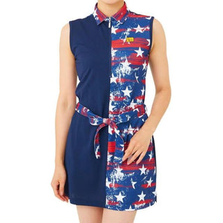 【 SALE 】 LOUDMOUTH ( ラウドマウス ) レディース ノースリーブワンピース プリマスロック | ゴルフ | ゴルフウェア | ワンピース | 吸汗速乾 | UV | 接触冷感 | 夏 | 762658 | らうどまうす
