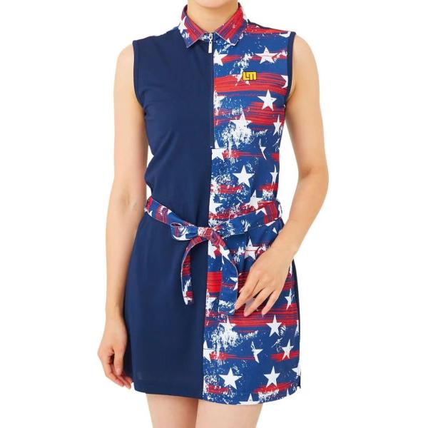 【 SALE 】 LOUDMOUTH ( ラウドマウス ) レディース ノースリーブワンピース プリマスロック | ゴルフ | ゴルフウェア | ワンピース | 吸汗速乾 | UV | 接触冷感 | 夏 | 762658 | らうどまうす
