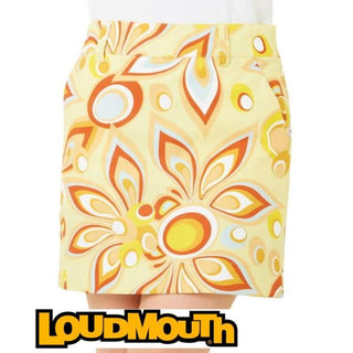 【 SALE 】 LOUDMOUTH ( ラウドマウス ) レディース 柄インナー付きスカート | シャガデリック | イエロー | 黄色 | ゴルフ | ウェア | ゴルフウェア | スカート | 派手 | 可愛い | 762359 | らうどまうす