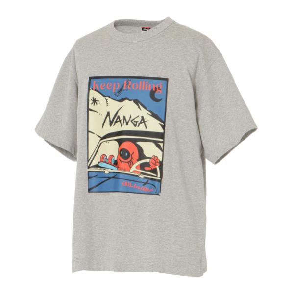 NANGA ( ナンガ ) エコハイブリッド キープローリング Tシャツ | シャツ | Tシャツ | 半袖 | 夏服 | 寝袋モチーフ | キャラクター | お出かけ | レジャー | N2610-1M037Z001059 | なんが | 半袖
