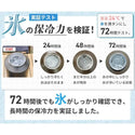 WAQ ( ワック ) ICE CONTAINER アイスコンテナ 保冷用アイスジャグ | アウトドア | キャンプ | ソロキャンプ | グルキャン | ファミリーキャンプ | シンプル | 持ち運び | 真空断熱 | 直径10cm | 3.8L | 大容量 | 水筒 | ジャグ