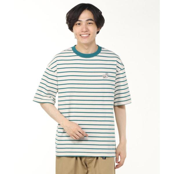 CHUMS ( チャムス ) チャムスエンブロイダリーTシャツ | トップス | Tシャツ | 半袖 | 夏服 | シャツ | ストライプ | オーバーサイズ | 刺繍 | ワンポイント | CH01-2523 | コットン | コットン100％ | 半袖シャツ