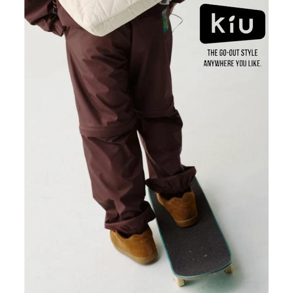 KiU ( キウ ) キウデタッチャブルパンツ K593 アウトドアパンツ レインパンツ パンツ ロングパンツ ショートパンツ 2WAY メンズ レディース ユニセックス 撥水 防水 アウトドアウェア キャンプウェア フェス 旅行 登山 ハイキング 防風
