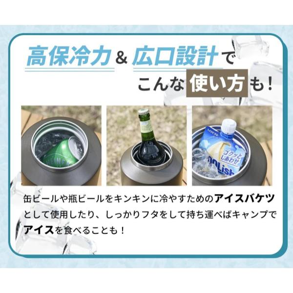 WAQ ( ワック ) ICE CONTAINER アイスコンテナ 保冷用アイスジャグ | アウトドア | キャンプ | ソロキャンプ | グルキャン | ファミリーキャンプ | シンプル | 持ち運び | 真空断熱 | 直径10cm | 3.8L | 大容量 | 水筒 | ジャグ