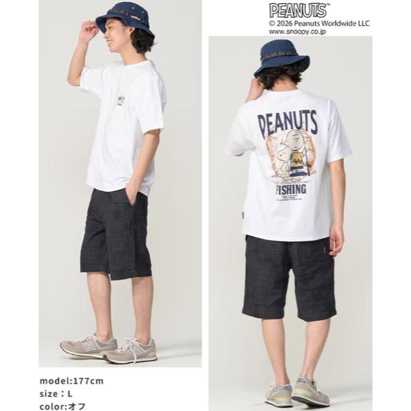 KRIFF MAYER ( クリフメイヤー ) スヌーピープリントT | 釣り | MENS | 2557803 | メンズ | カジュアル | 半袖 | Tシャツ | バックプリント | プリントT | オシャレ | 接触冷感 | 夏 | スヌーピー | くりふめいやー