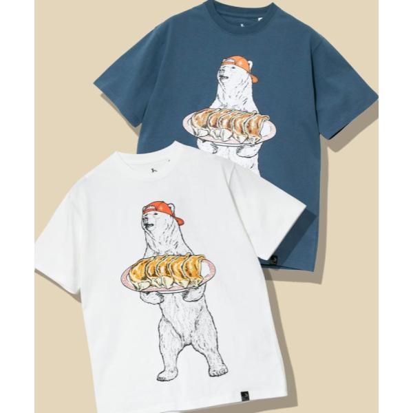 go slow caravan ( ゴースローキャラバン ) USA/C 餃子クマ TEE | MENS | WOMENS | シャツ | Tシャツ | ウェア | トップス | 半袖 | プリントT | クマ | 中華 | 可愛い | 341913 | カジュアル