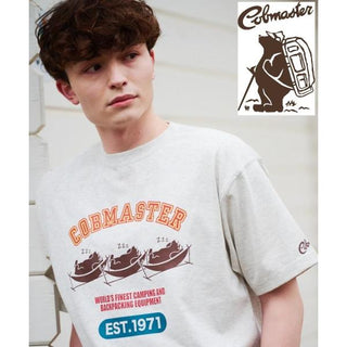 COBMASTER ( コブマスター ) T/C度詰め天竺ベーシックTEE ハンモックベアー | MENS | メンズ | 半袖 | 春夏 | Tシャツ | フロントプリント | プリントT | オシャレ | カジュアル | シンプル | お出かけ | アウトドア | 451903 | こぶますたー