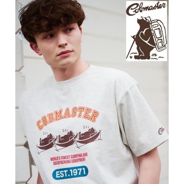 COBMASTER ( コブマスター ) T/C度詰め天竺ベーシックTEE ハンモックベアー | MENS | メンズ | 半袖 | 春夏 | Tシャツ | フロントプリント | プリントT | オシャレ | カジュアル | シンプル | お出かけ | アウトドア | 451903 | こぶますたー