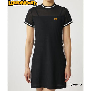 LOUDMOUTH ( ラウドマウス ) レディース メッシュトリコットワンピース | ワンピース | ゴルフ | ゴルフウェア | 凹凸 | 透け感 | スポーティー | 765651 | メッシュ | UV