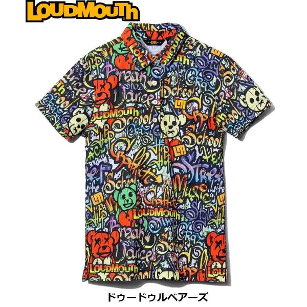 LOUDMOUTH ( ラウドマウス ) レディース プレミアムカノコ 柄半袖シャツ | 柄シャツ | シャツ | 半袖 | 半袖シャツ | ゴルフ | ゴルフウェア | 派手 | 目立つ | 765650 | サラッと | ポリエステル | UV | 接触冷感