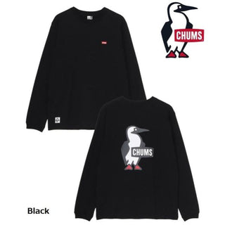 CHUMS ( チャムス ) ブービーロゴロングスリーブTシャツ | ロンT | ロングTシャツ | 長袖 | 長袖Tシャツ | バックプリント | ホワイト | ブラック | CH01-2727 | お出かけ | トップス | アパレル | ちゃむす