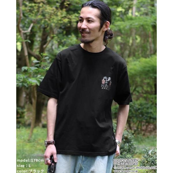 KRIFF MAYER ( クリフメイヤー ) スヌーピー刺繍T ( 盆栽 ) MENS | 2627800 | 半袖 | メンズ | Tシャツ | バックプリント | 綿 | コットン | ユニセックス | オシャレ | くりふめいやー | 半袖Tシャツ | アパレル | トップス