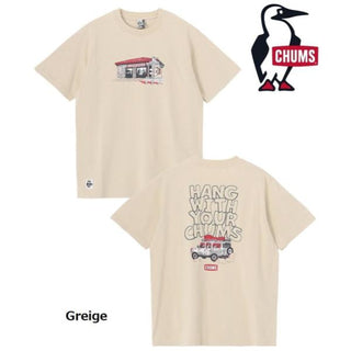 CHUMS ( チャムス ) ドライブインTシャツ | 半袖 | Tシャツ | 半袖Tシャツ | 夏 | アパレル | コットン100％ | プリントTシャツ | ウェア | CH01-2744 | お出かけ | オシャレ | アウトドア | キャンプ | レジャー | ちゃむす