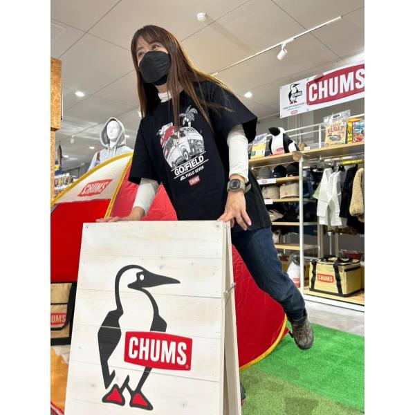 CHUMS × FIELD SEVEN 5th Anniversary Tシャツ | ホワイト | ブラック | 白色 | 黒色 | 半袖 | 半袖シャツ | コラボ | チャムス | ちゃむす | フィールドセブン | 夏服 | アパレル | 吸水 | 通気性 | 綿100% | 快適