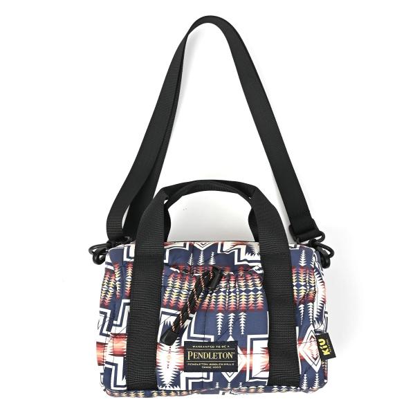 KiU ( キウ ) 【 PENDLETON® × KiU LMITIED ITEM 】 スクエアパデッドミニボストンバッグ K483 | バッグ | 小型バッグ | 小さめ | コラボ | ミニボストンバッグ | コンパクト | ころん | カジュアル | ハンドバッグ | ショルダーバッグ | きう