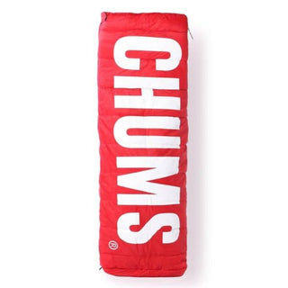 【 SALE 】 CHUMS ( チャムス ) チャムスロゴスリーピングバッグ10 | 寝袋 | 赤色 | 可愛い | 女性 | アウトドア | キャンプ | 防災 | 封筒型 | 派手 | ちゃむす