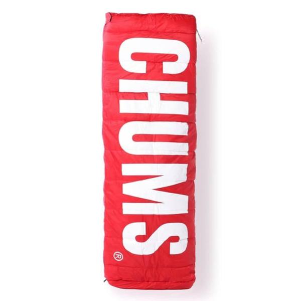 【 SALE 】 CHUMS ( チャムス ) チャムスロゴスリーピングバッグ10 | 寝袋 | 赤色 | 可愛い | 女性 | アウトドア | キャンプ | 防災 | 封筒型 | 派手 | ちゃむす