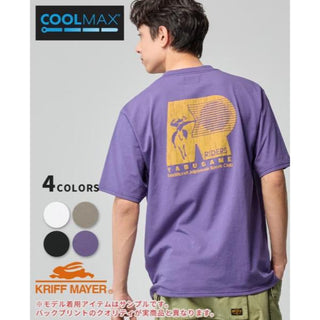 KRIFF MAYER ( クリフメイヤー ) COOLMAX半袖T( 流鏑馬 ) MENS | 2547808 | メンズ | 半袖 | Tシャツ | 吸水 | 速乾 | プリントTシャツ | バックプリント | オシャレ | ウェア | カジュアル | お出かけ | オシャレ | アウトドア | キャンプ | くりふめいやー