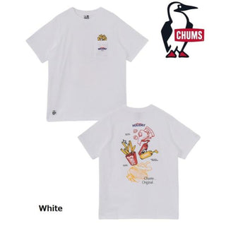 CHUMS ( チャムス ) アンチバグファストフードポケットTシャツ | 半袖 | Tシャツ | 半袖Tシャツ | アパレル | バックプリント | プリントT | オシャレ | 可愛い | 夏服 | お出かけ | レジャー | アウトドア | CH01-2715 | ちゃむす | 虫よけ加工 | ファストフード