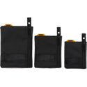 TOUGHBUILT ( タフビルト ) ファスナーバッグ 3Pack 3個セット 収納ケース 工具ケース ツールバッグ 工具入れ 小物入れ ポーチ ジッパーバッグ 収納ポーチ DIY パーツ収納 アクセサリー収納 カラビナ付き 持ち運び アウトドア キャンプ用品 TB-193E