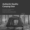 KZM OUTDOOR（カズミ アウトドア）ブラックコットテントII テント 小型テント 1人用 ソロキャンプ UVカット高床式 キャンプ おしゃれ アウトドア キャンプ用品 (kzm-k221t3t01)