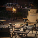 KZM OUTDOOR（カズミ アウトドア）アイアンメッシュ 焚火 テーブルⅡ アウトドアテーブル 折りたたみ キャンプ アウトドア 机 軽量 ローテーブル バーベキュー キャンプ用品 (kzm-k9t3u012)