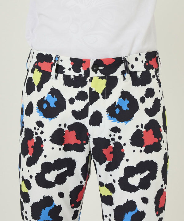 LOUDMOUTh（ラウドマウス）ツイル素材 ロングパンツ ネオンレオパード UV/ストレッチ　763300-352