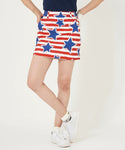 LOUDMOUTｈ（ラウドマウス）ツイル素材 インナー付きスカート インディペンデンスフラッグ UV/ストレッチ　763351-349