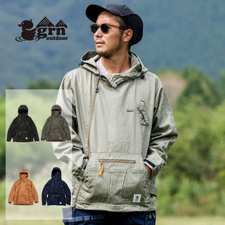 【 期間限定SALE 】grn outdoor ( ジーアールエヌアウトドア ) HIASOBI CAMPER JACKET【BLACKDENIM】