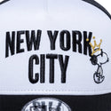 NEW ERA(ニューエラ) 9FORTY A-Frame トラッカー Peanuts NEW YORK CITY ジョー・クール 王冠 ブラック