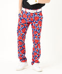 LOUDMOUTH（ラウドマウス）ツイルプリントロングパンツ　　Navy　スクリブルハーツネイビー（772300-336）