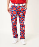 LOUDMOUTH（ラウドマウス）ツイルプリントロングパンツ　　Navy　スクリブルハーツネイビー（772300-336）
