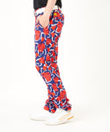 LOUDMOUTH（ラウドマウス）ツイルプリントロングパンツ　　Navy　スクリブルハーツネイビー（772300-336）