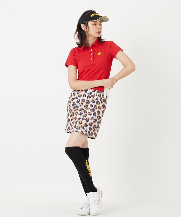 LOUDMOUTH（ラウドマウス）レディス　ツイルプリントインナー付きスカート　ファジーレオパード（772351-334）