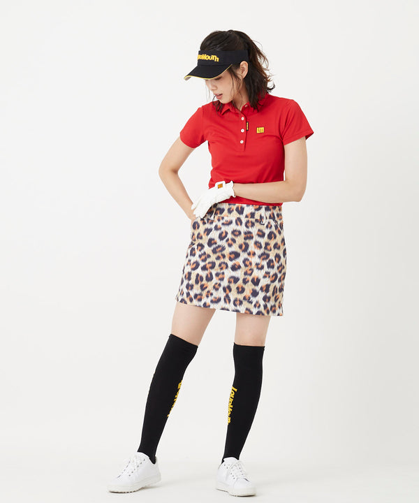 LOUDMOUTH（ラウドマウス）レディス　ツイルプリントインナー付きスカート　ファジーレオパード（772351-334）