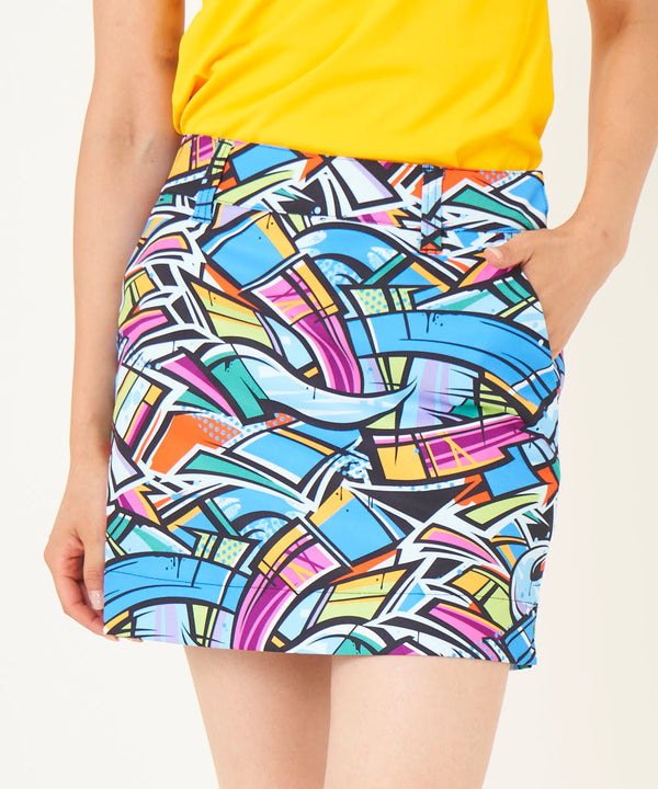 LOUDMOUTH（ラウドマウス）レディス　ツイルプリントインナー付きスカート　　ウォールアート（772351-337）
