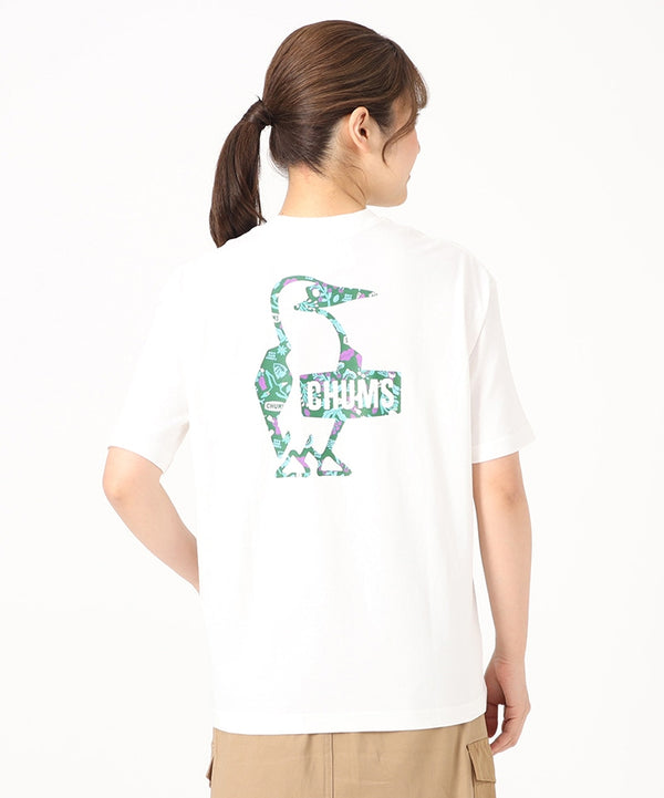 CHUMS（チャムス）サヨリワダオーバーサイズドフラワーブービーロゴTシャツ　CH01-2200